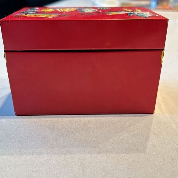 Vintage Red Recipe Box - Picture 4 of 10